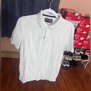 Calvin Klein White polo shirt